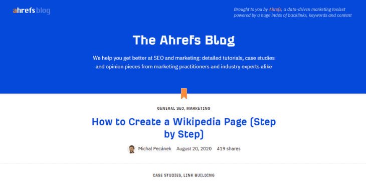 ahrefs blog