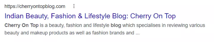 cherry on top fashion blog description example