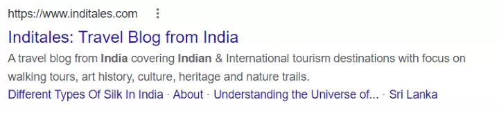 India tales travel blog description